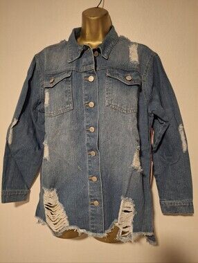 Distressed Blue Denim Jacket